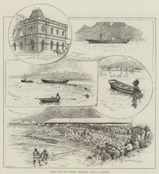 Laying the New Western Telegraph Cable at Capetown